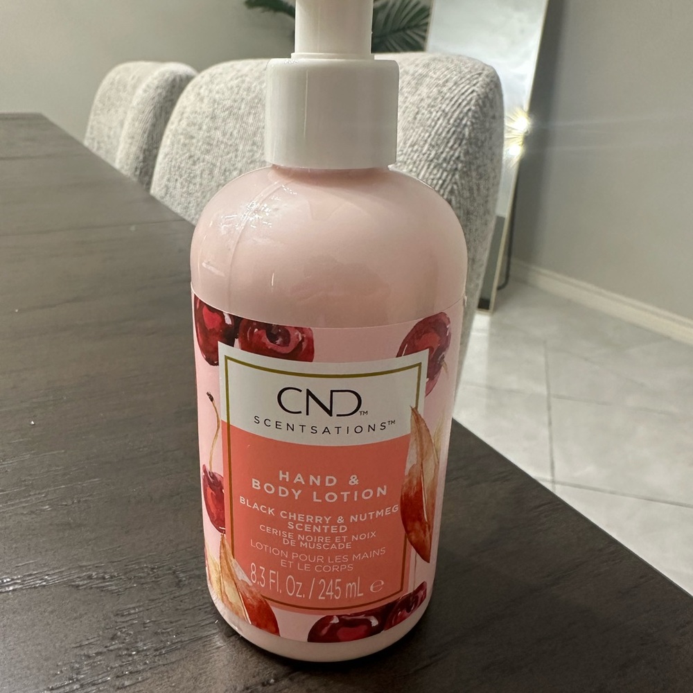 Scentsations Black Cherry & Nutmeg Hand & Body Lotion - Pink